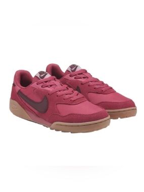 Nike Terra Manta Suede sneakers Sweet Beets and Burgundy Crush & brown gum soles
